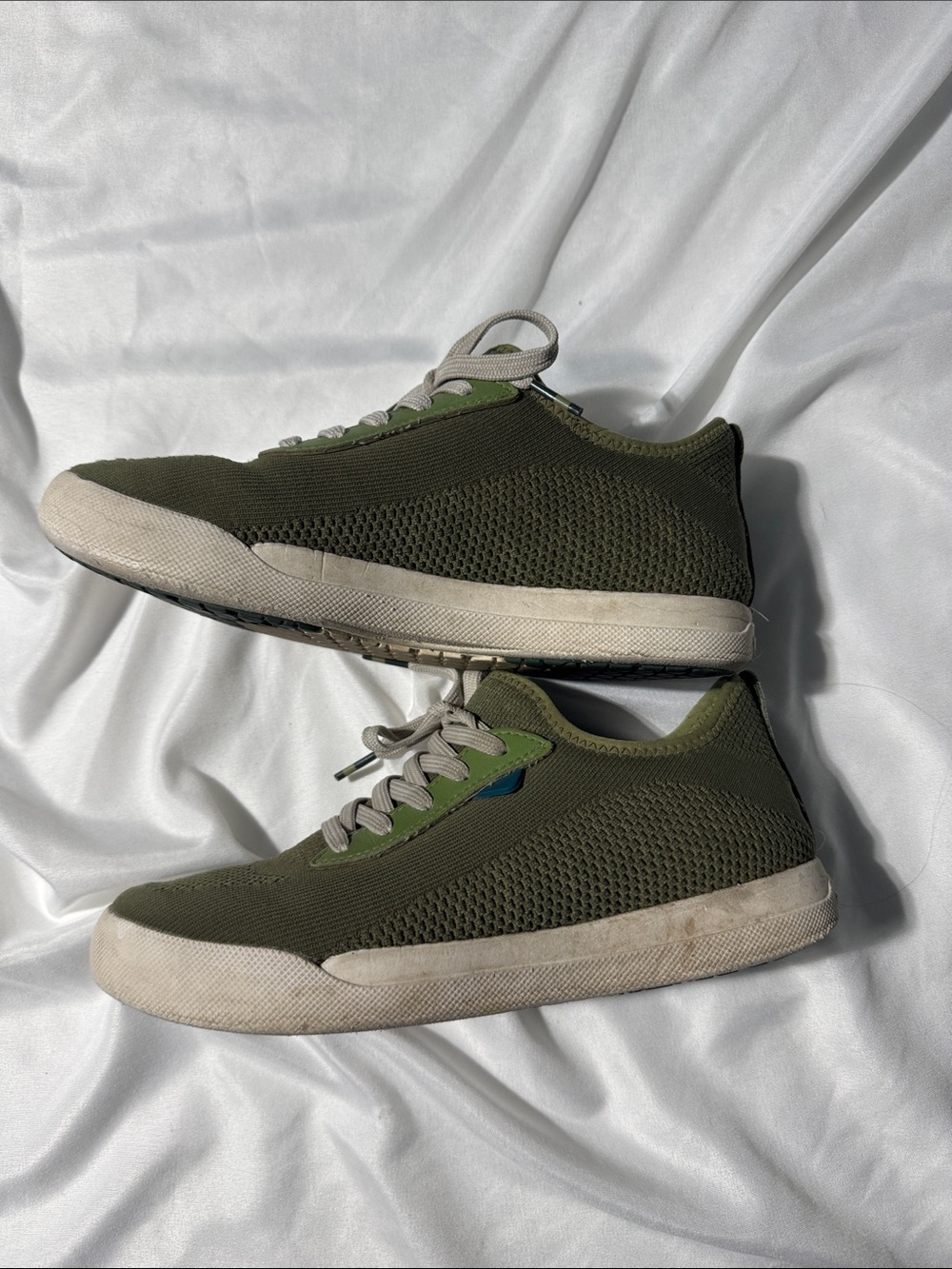 Vessi Weekend Sneakers Waterproof Knit Shoes Green Men’s 6 / Women’s 7 Outdoor - Picture 3 of 8